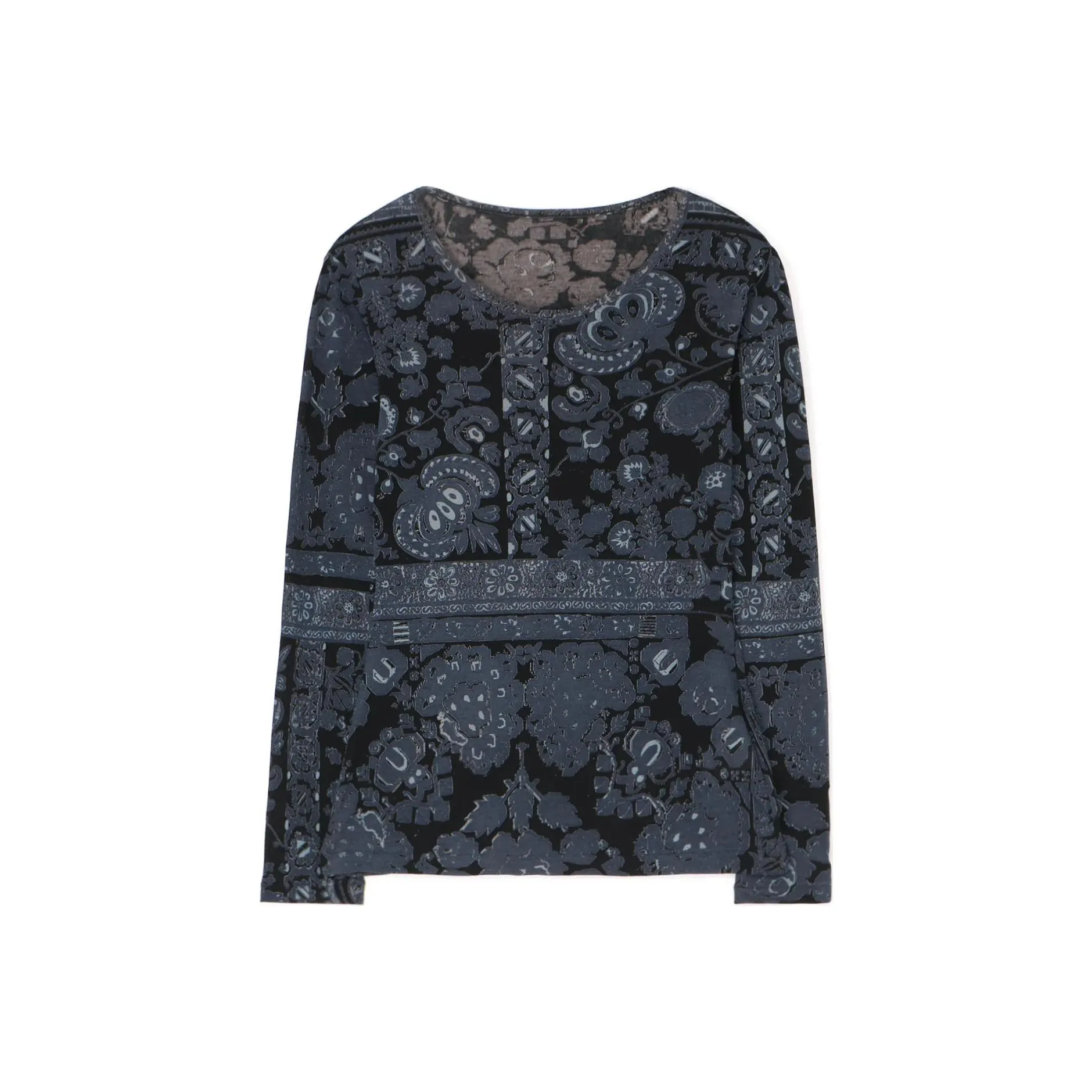Yohji Yamamoto T Shirt Women's Black/Gray