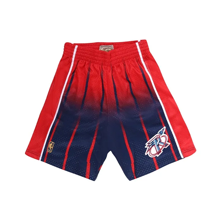 MITCHELL NESS Баскетбольные шорты Мужские Красный Темно-синий Синий