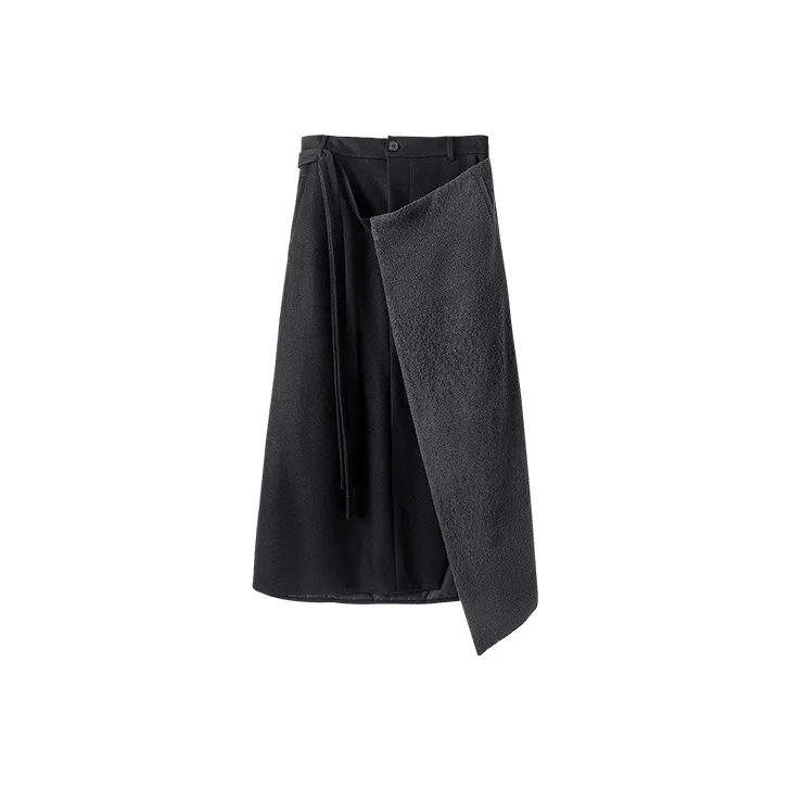 HUANXIANGZHE Юбка Унисекс Черный