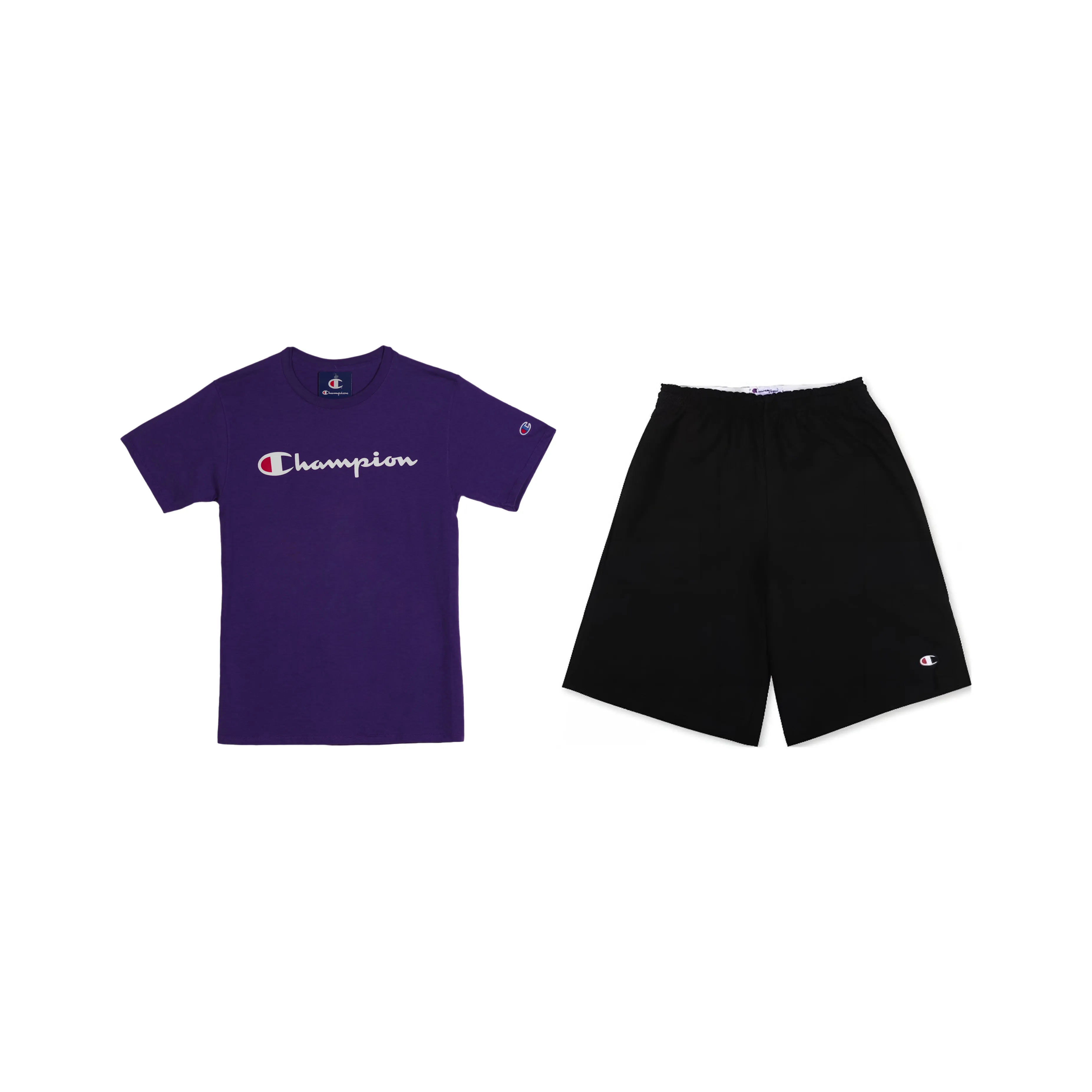 Champion Повседневная Спортивная Одежда Унисекс Фиолетовый Черный
