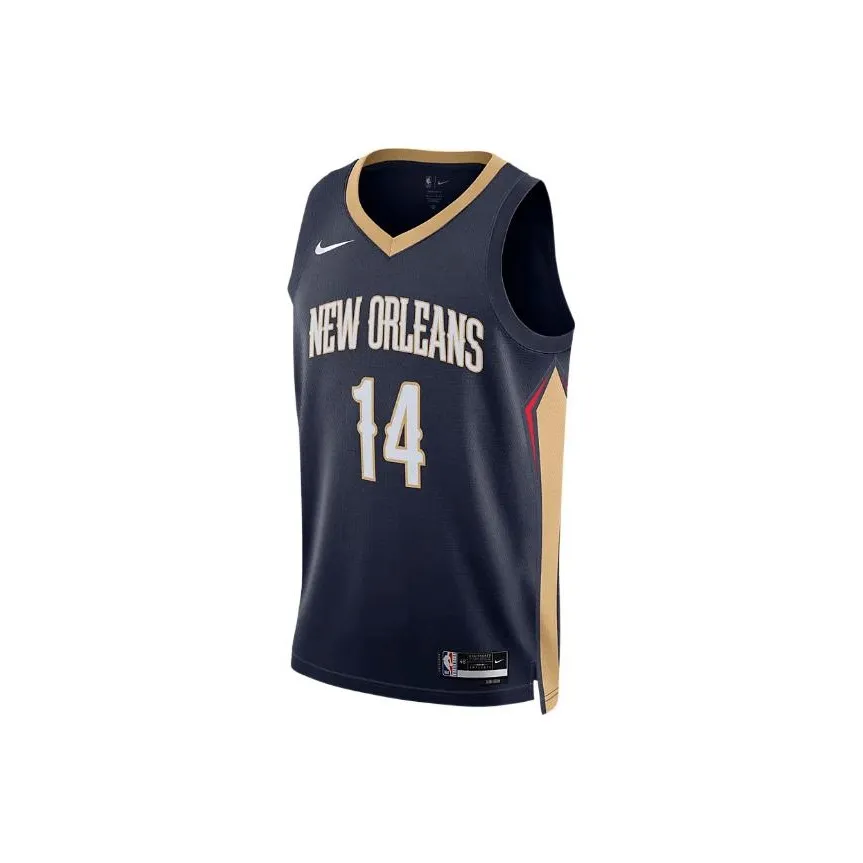 NIKE Темно-синий Унисекс Баскетбольная Джерси