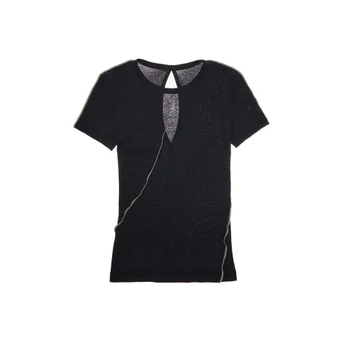 Helmut Lang Базальт Черные Женские Рубашки T