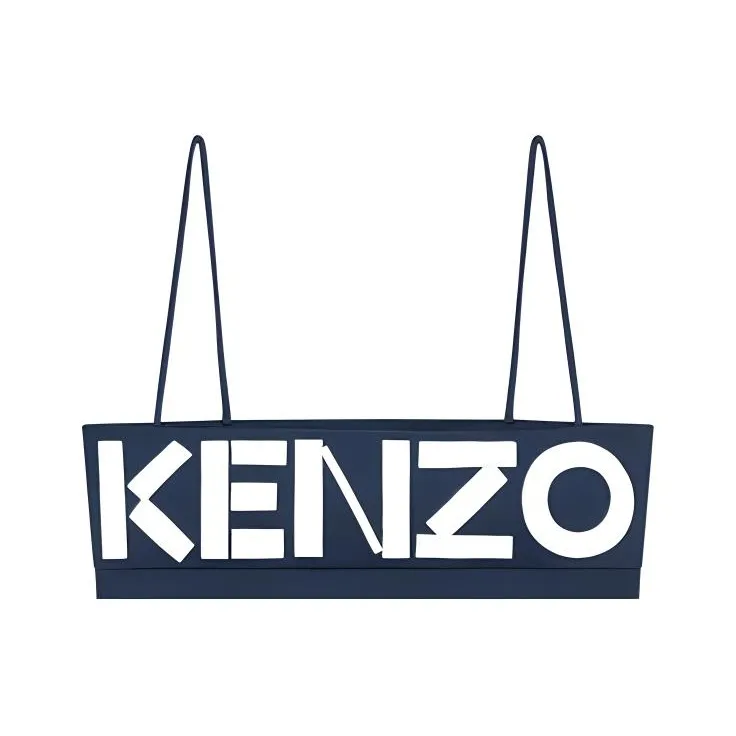 KENZO Logo Printed Bandeau Top