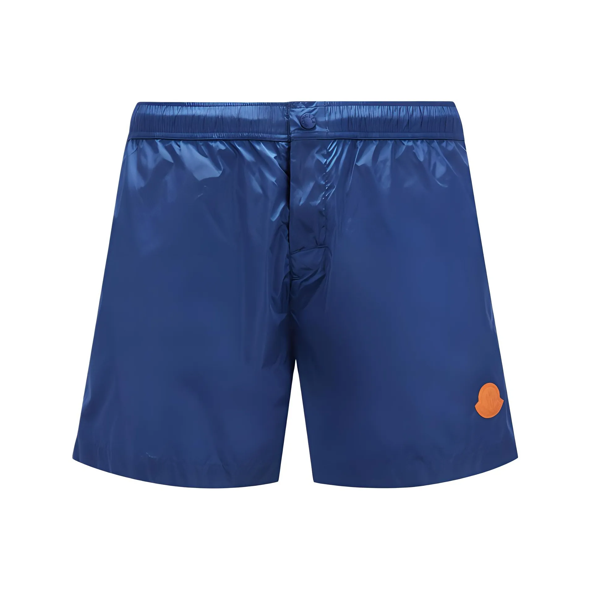 Moncler Button Detailed Logo Patch Swim Shorts