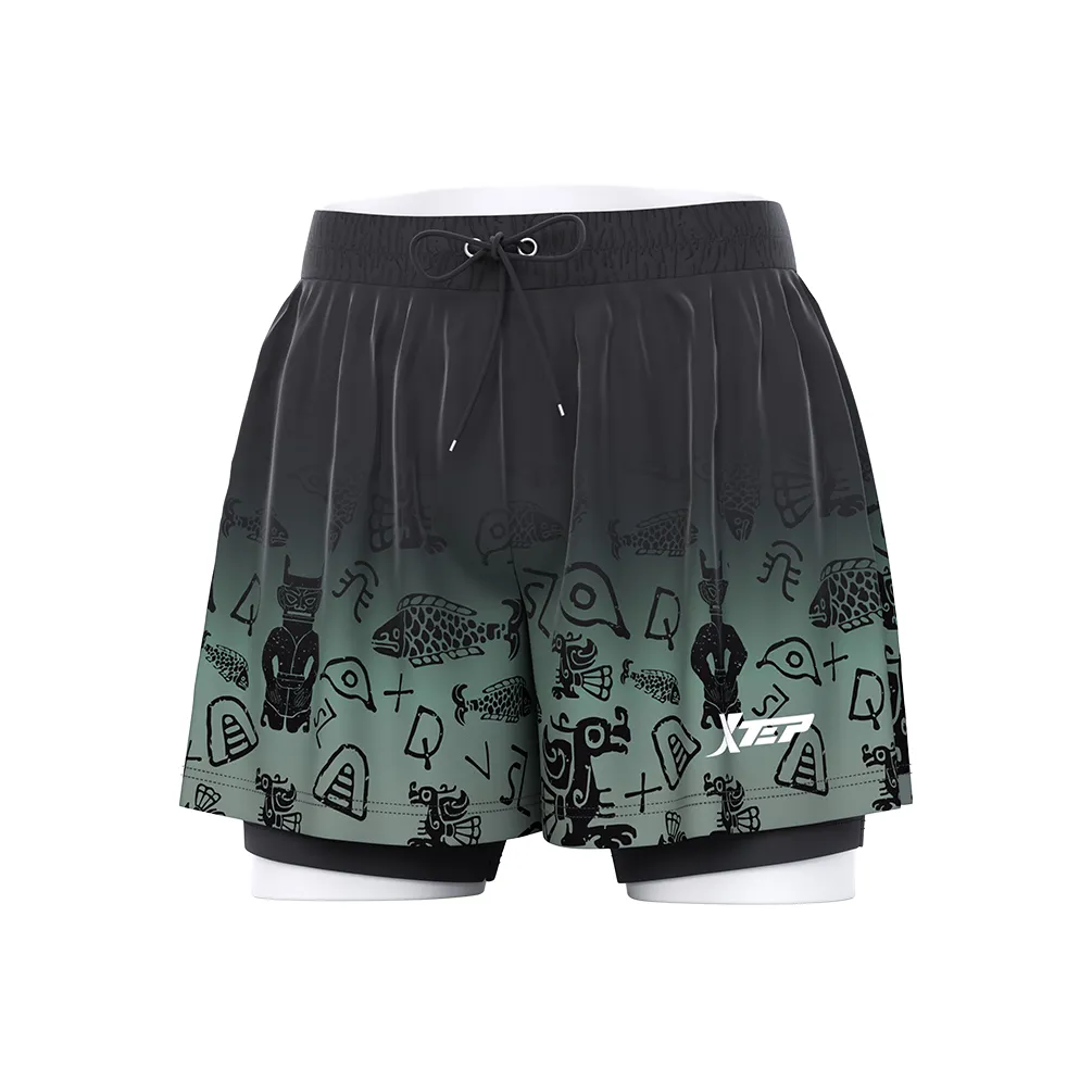 XTEP Мужские черные плавательные шорты