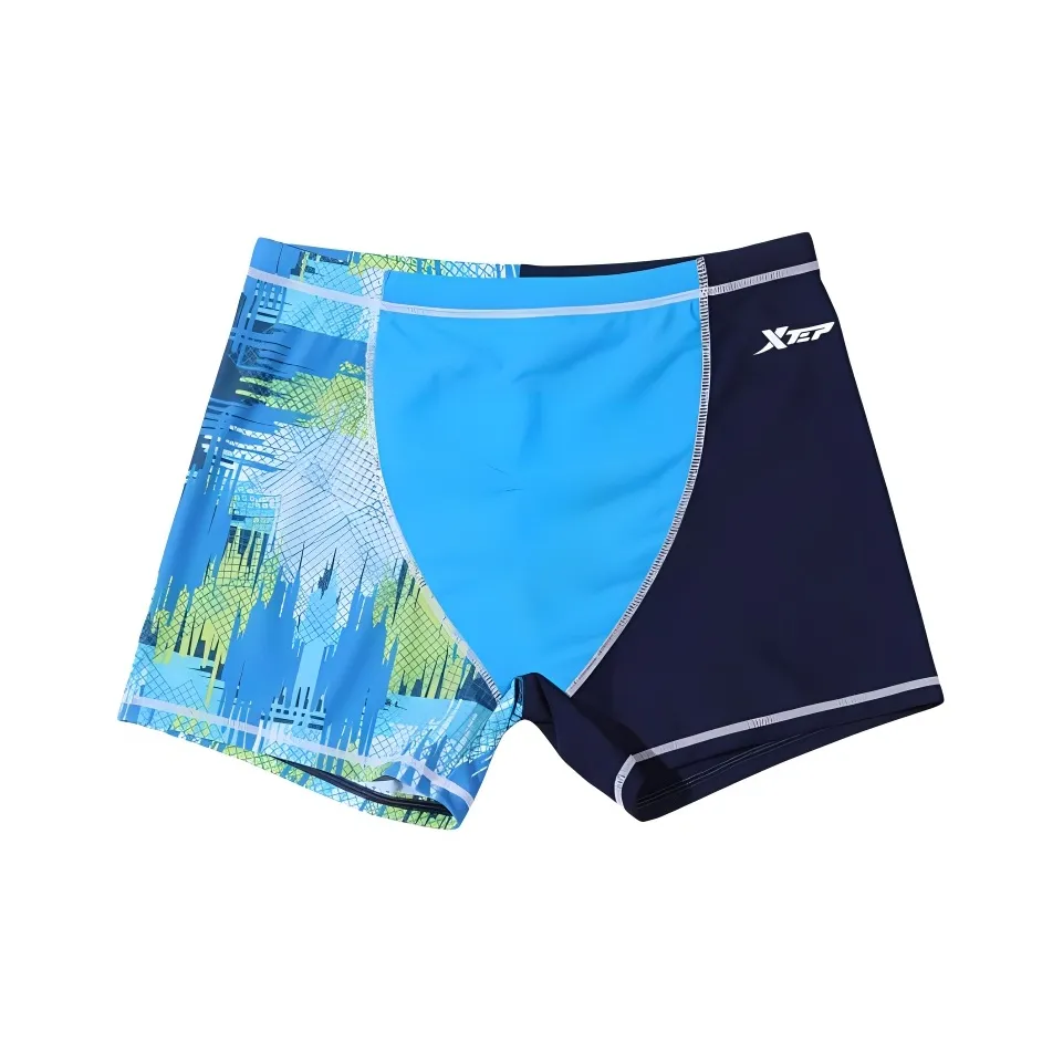 XTEP Мужские Плавательные Шорты THREE QUARTER с Квадратными Ногами Мужские Темно-Синие