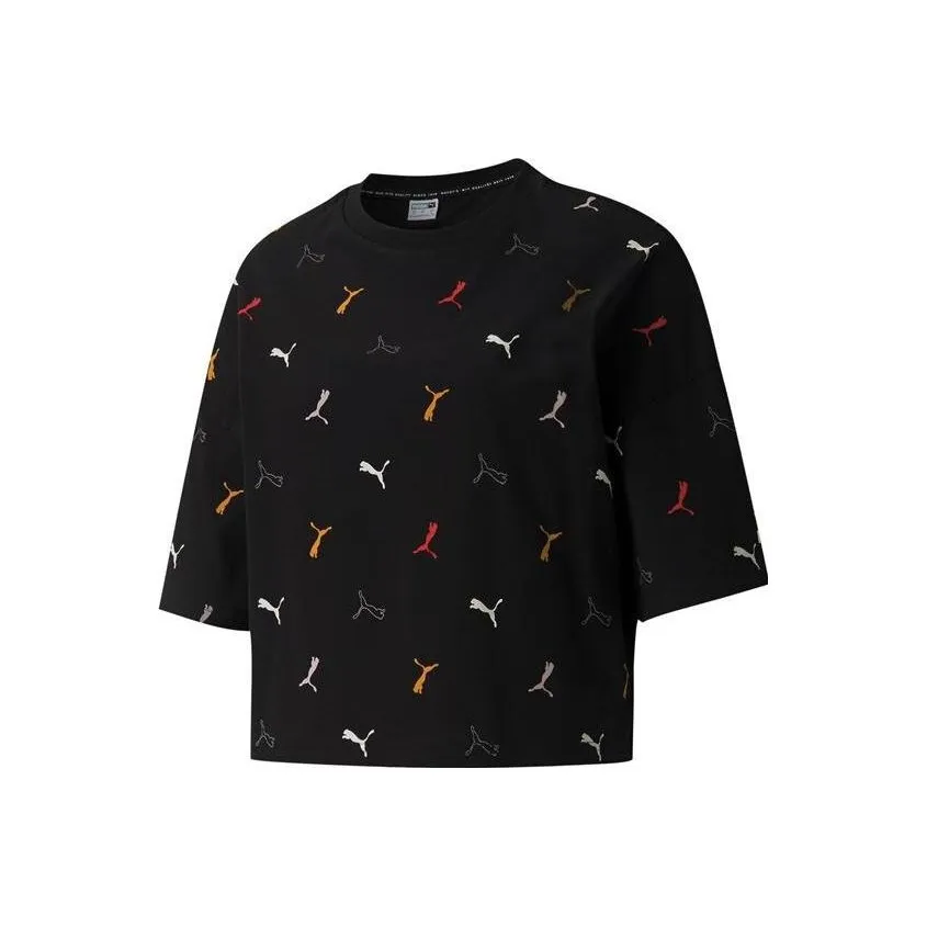 PUMA Черные Женские Короткие Топы