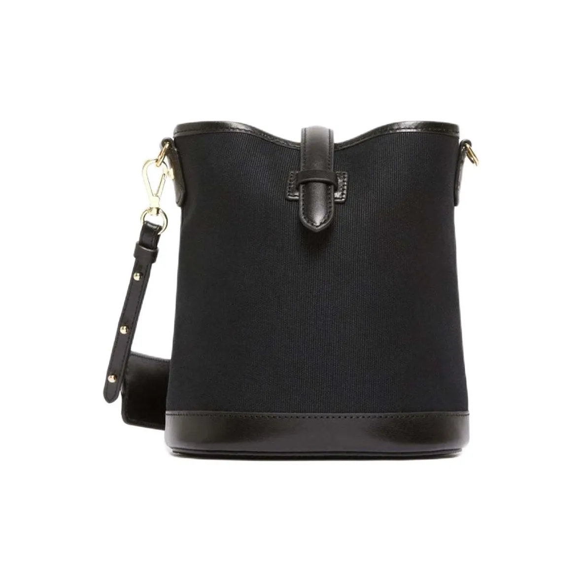 WEEKEND MaxMara Cotton Bucket Bag, Shoulder Bag, Crossbody Bag Trumpets Women's Black