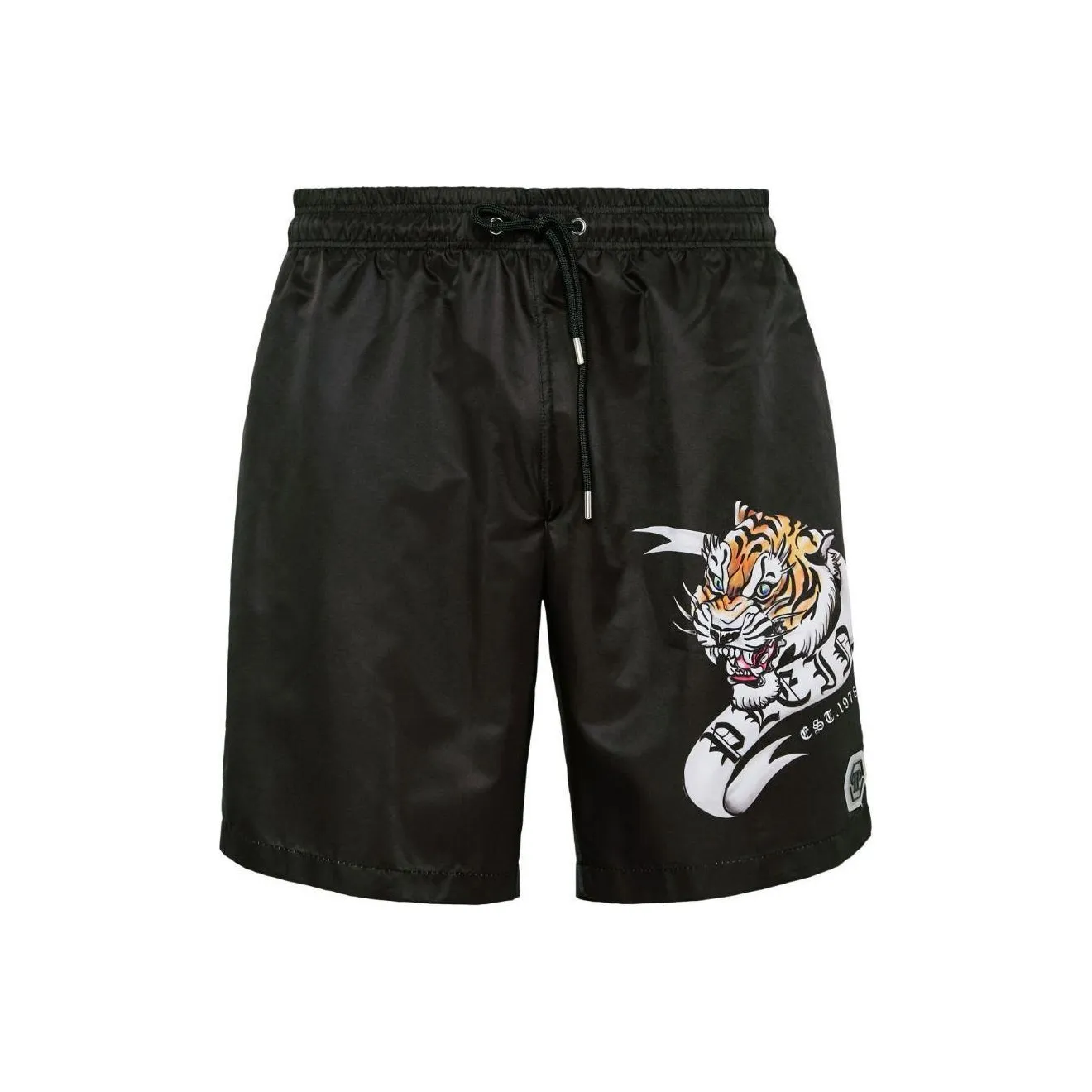 PHILIPP PLEIN Tattoo print Drawstring Swim Shorts