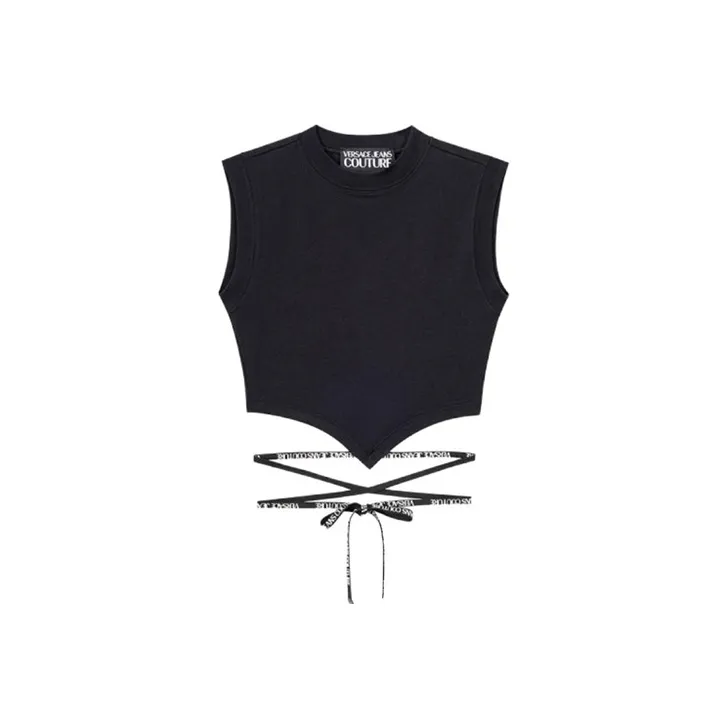 VERSACE JEANS COUTURE SS23 Tank Top Women's Black