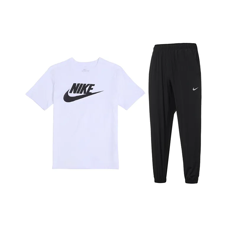 Nike Белый+Черный Мужская Повседневная Спортивная Одежда