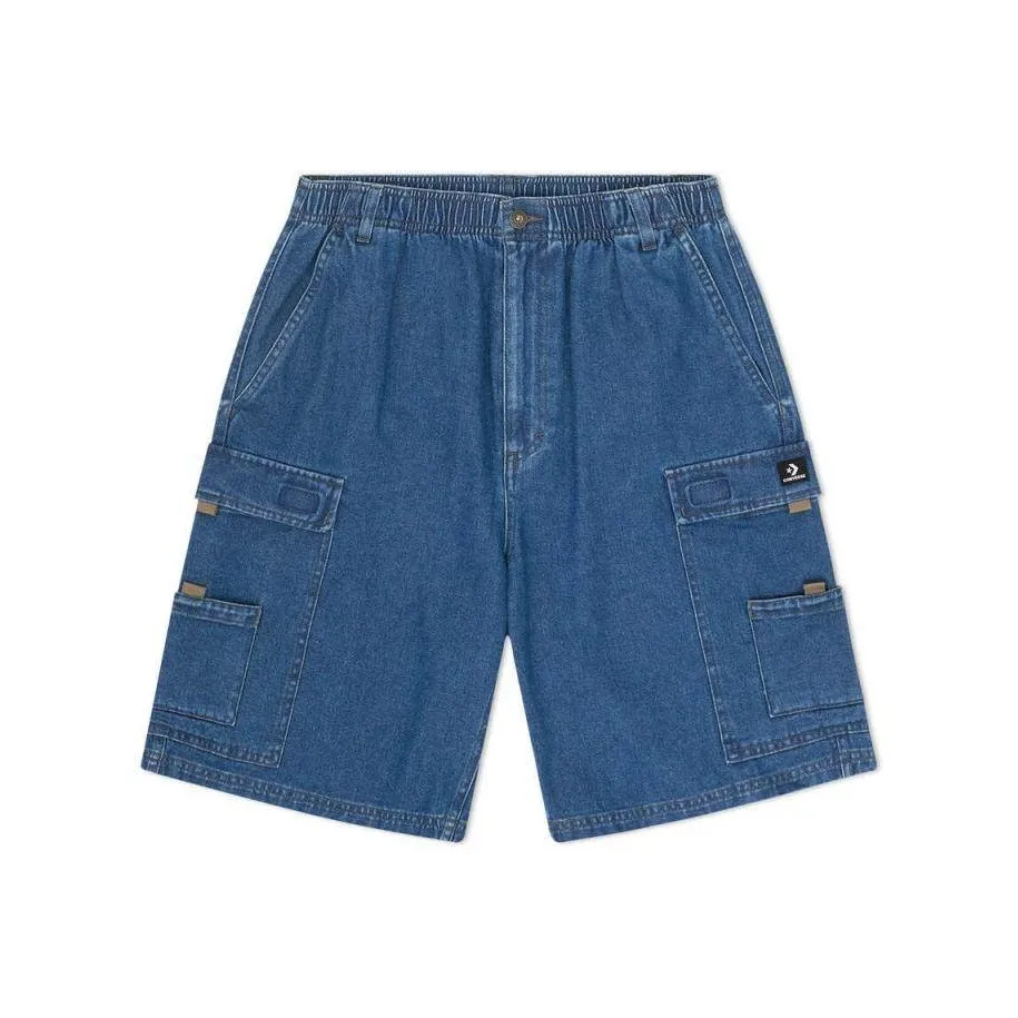 Конверс Джинсовые шорты Мужские Синие