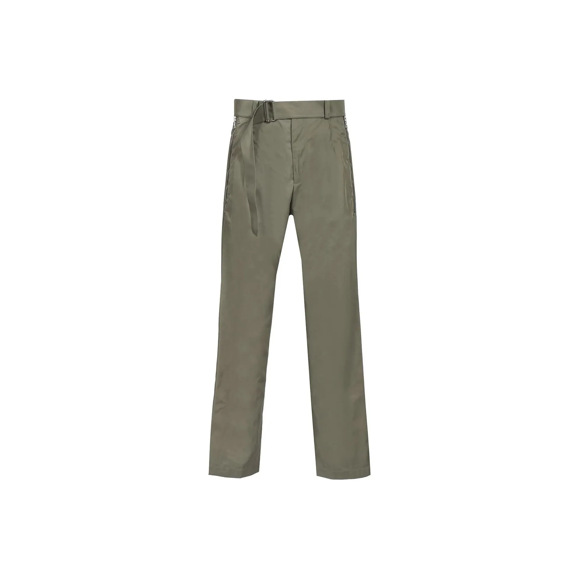 DRIES VAN NOTEN Belted Straight Leg Pants