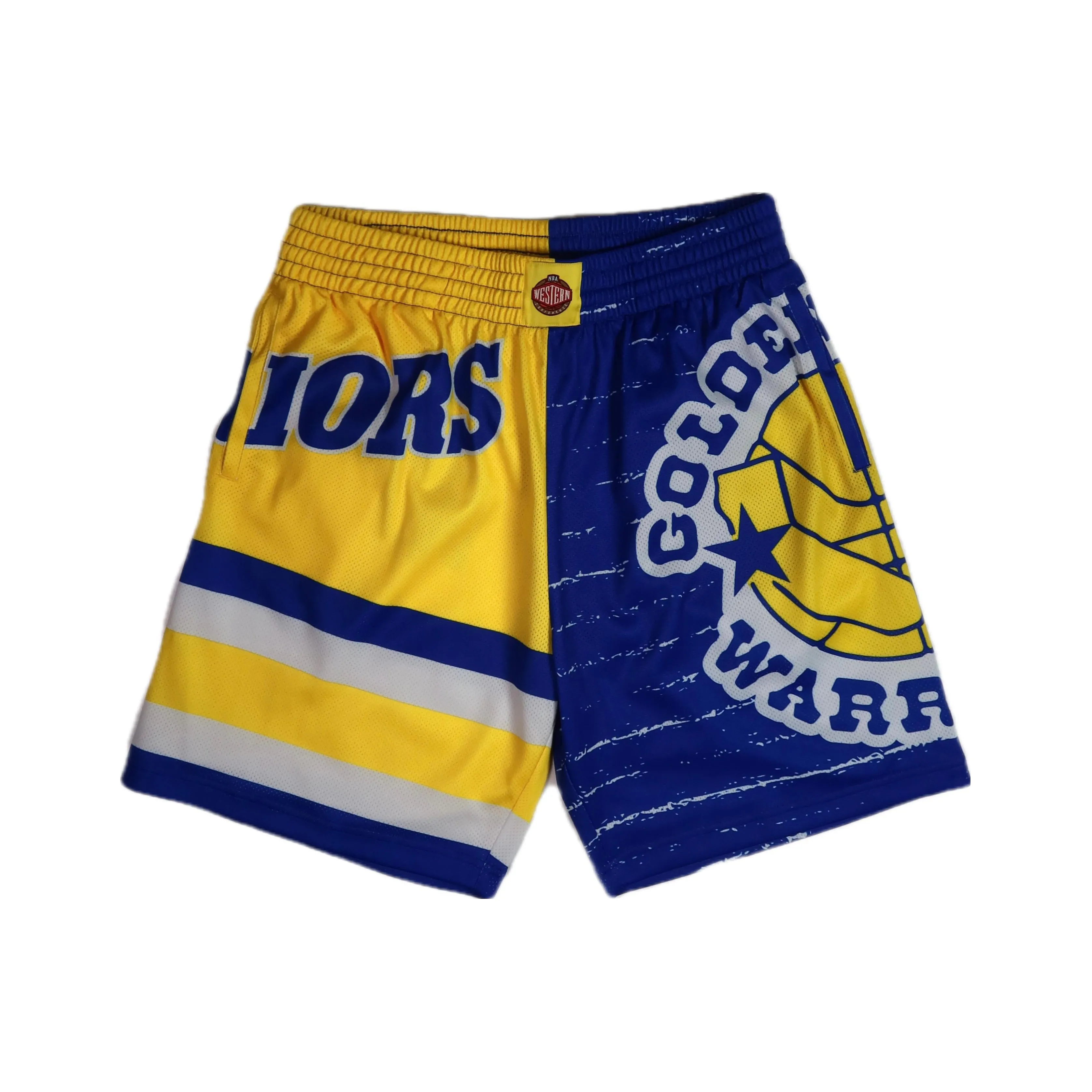 Mitchell & Ness Basketball Shorts Men's Yellow Blue