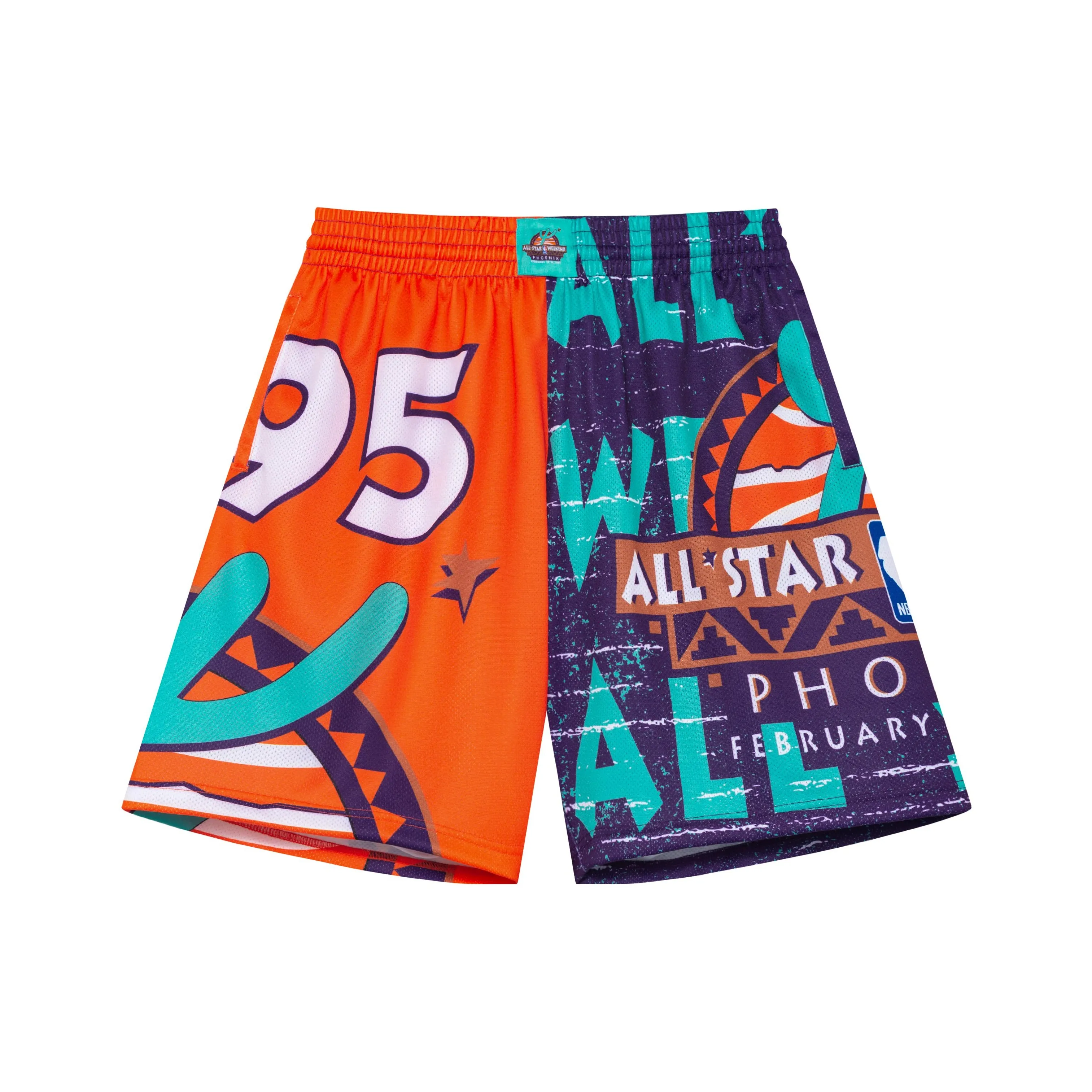 MITCHELL NESS Баскетбольные шорты Мужской Sun team Оранжевый