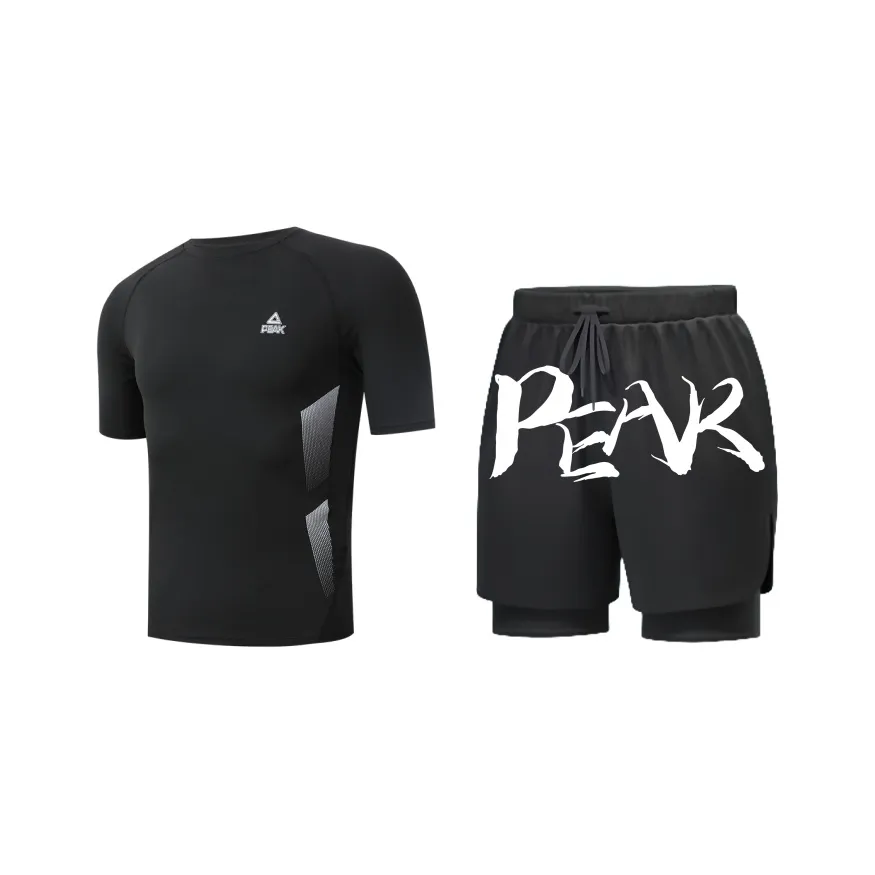 PEAK Men's Swimwear Men's Two Piece Set Black