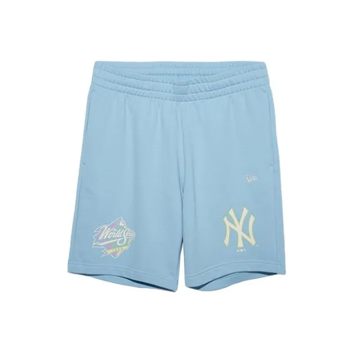 New Era Повседневные шорты Мужские Небесно-голубые