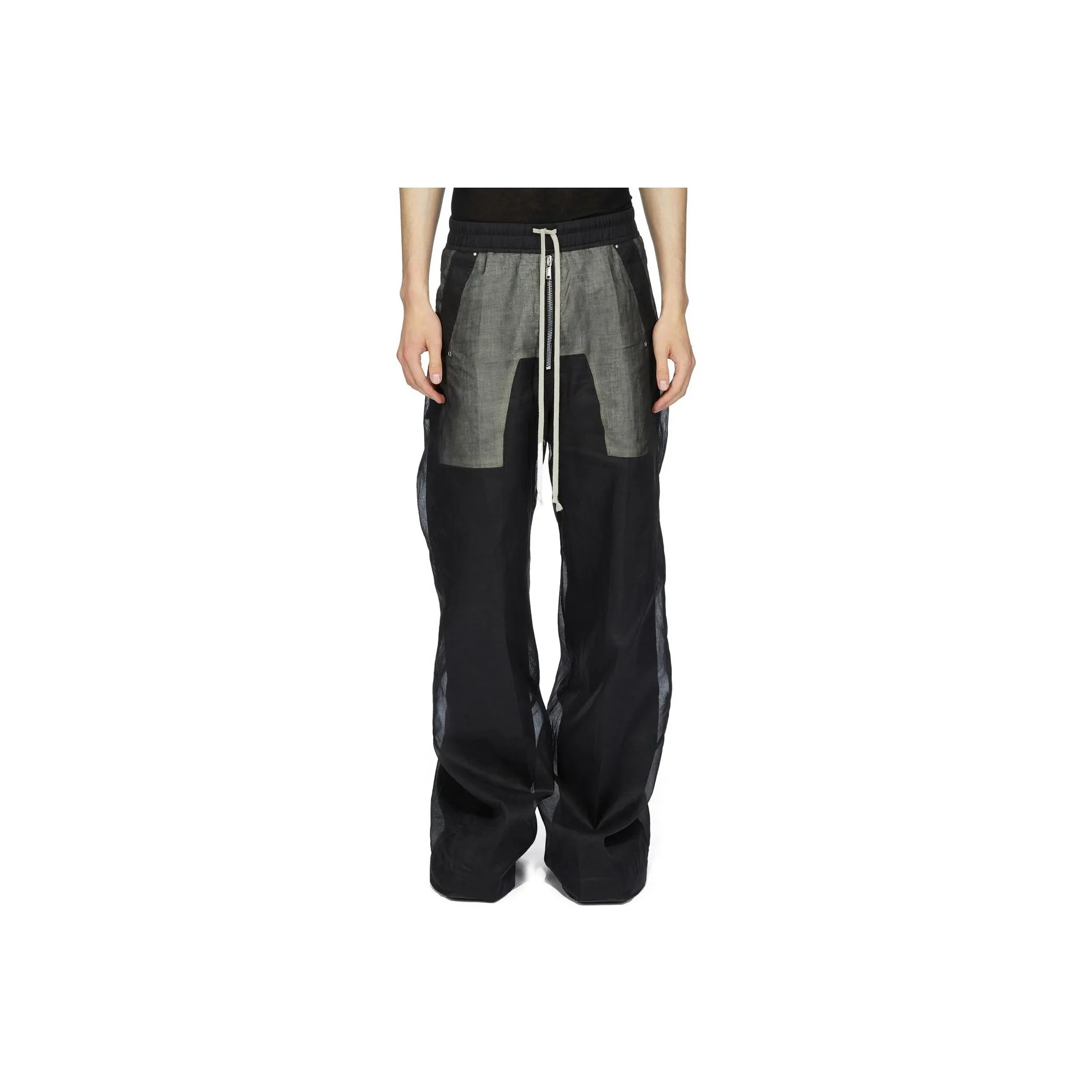 RICK OWENS Wide Leg Drawstring Trousers