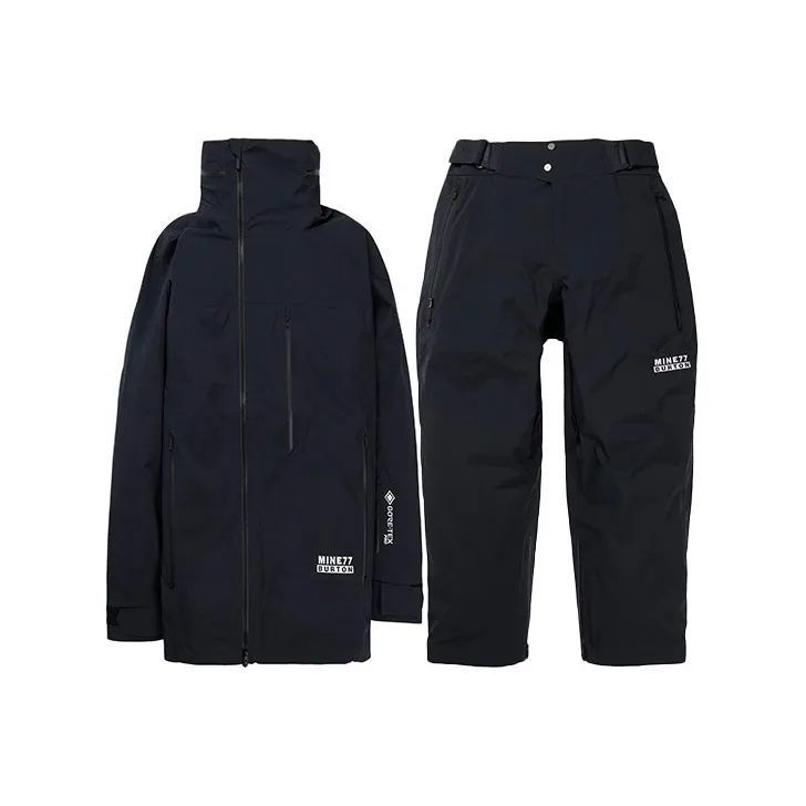 BURTON MINE77 SS24 GORE TEX 3L Ski Suit Set Unisex Black