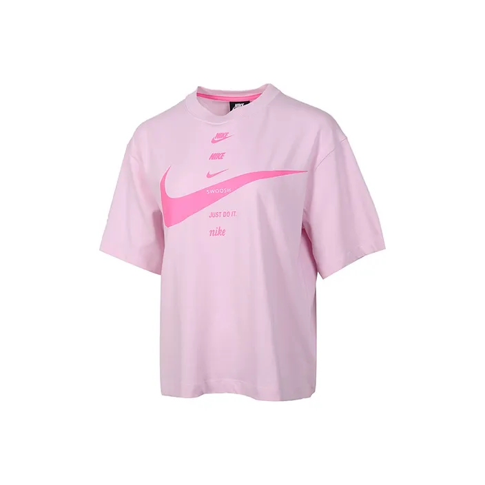 nike Комплект с короткими рукавами T-рубашка женский розовый цвет пены