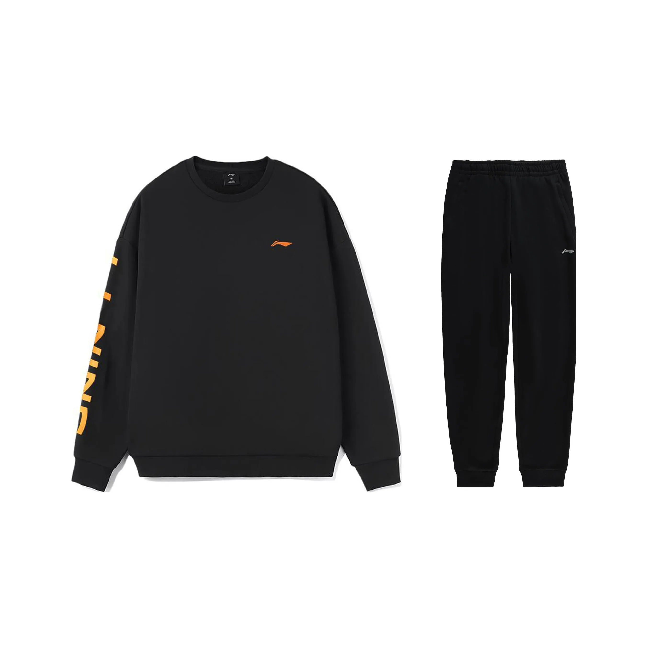 LiNing Комплект Толстовка Мужской Черный + Черный