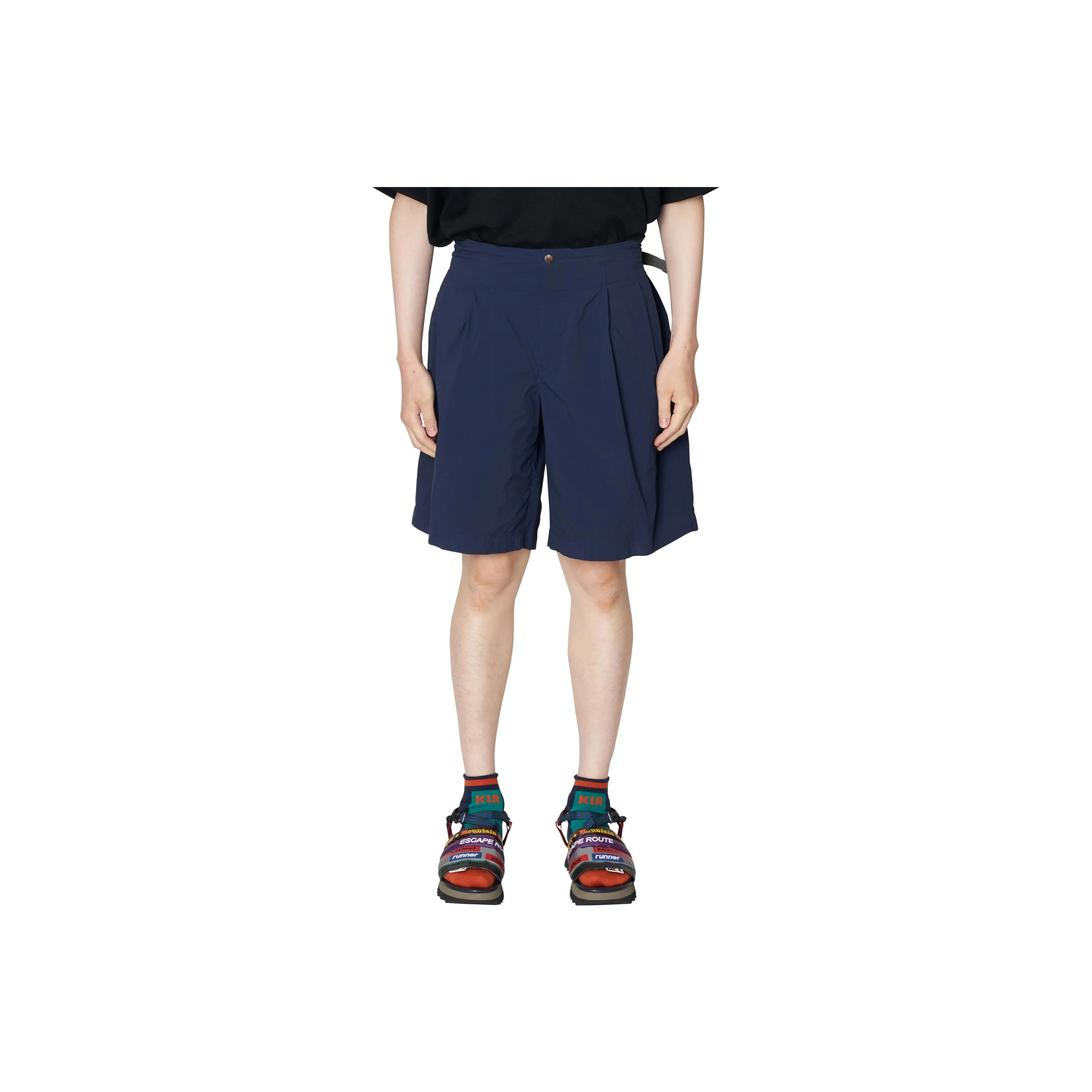 KOLOR Pleated Tailored Shorts