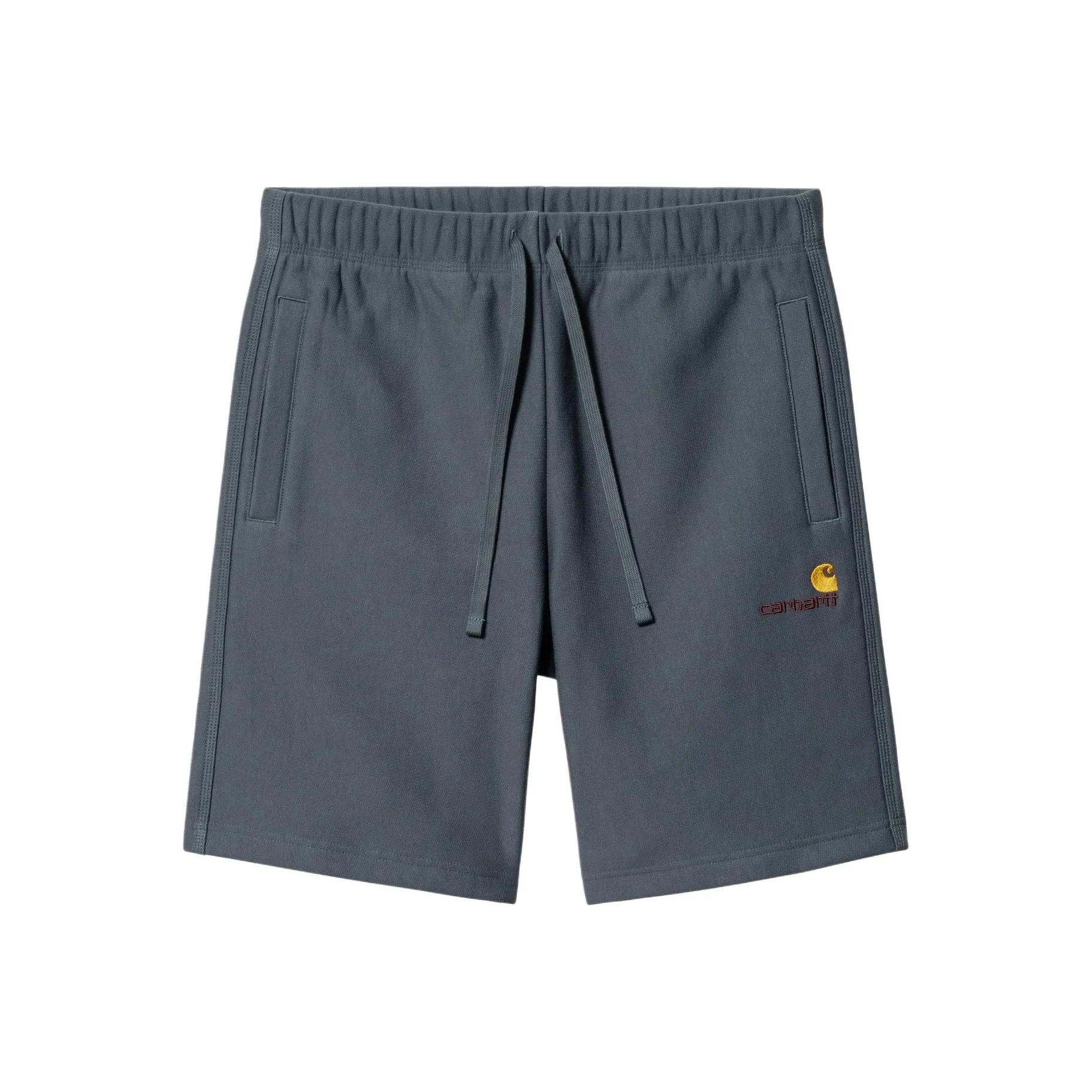 Carhartt WIP American Script Sweat Short Casual Shorts Men's Dark Gray