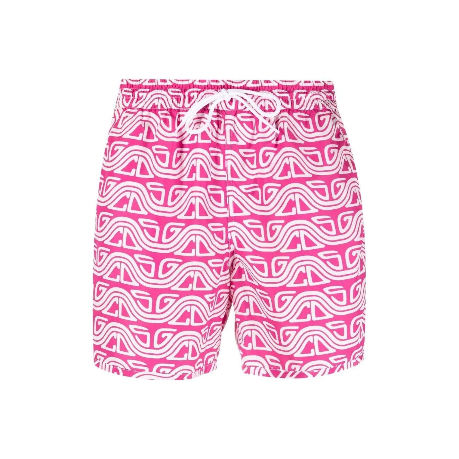 GCDS Waved Logo Drawstring Swim Shorts