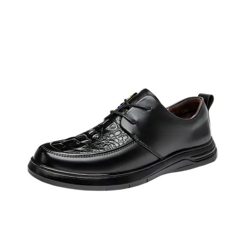 GIHO Мужские повседневные туфли Low Top Черные Мужские