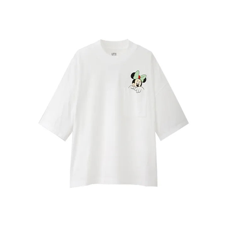 UNIQLO x AMBUSH Mickey Mouse X Keith Haring Co branded Series T Shirt Women's White