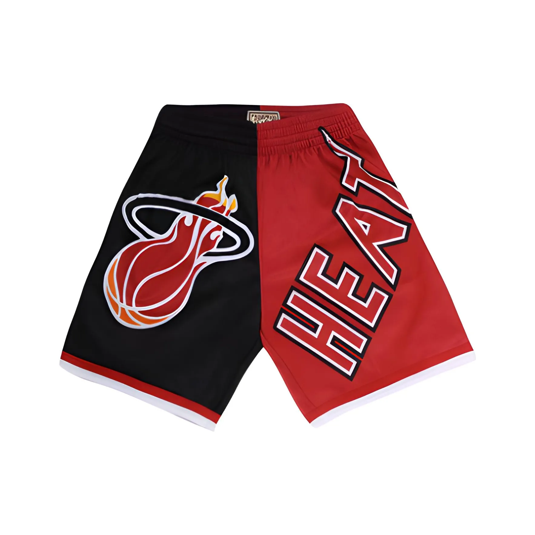 Mitchell Ness Черные / Красные Многоцветные Унисекс Баскетбольные шорты