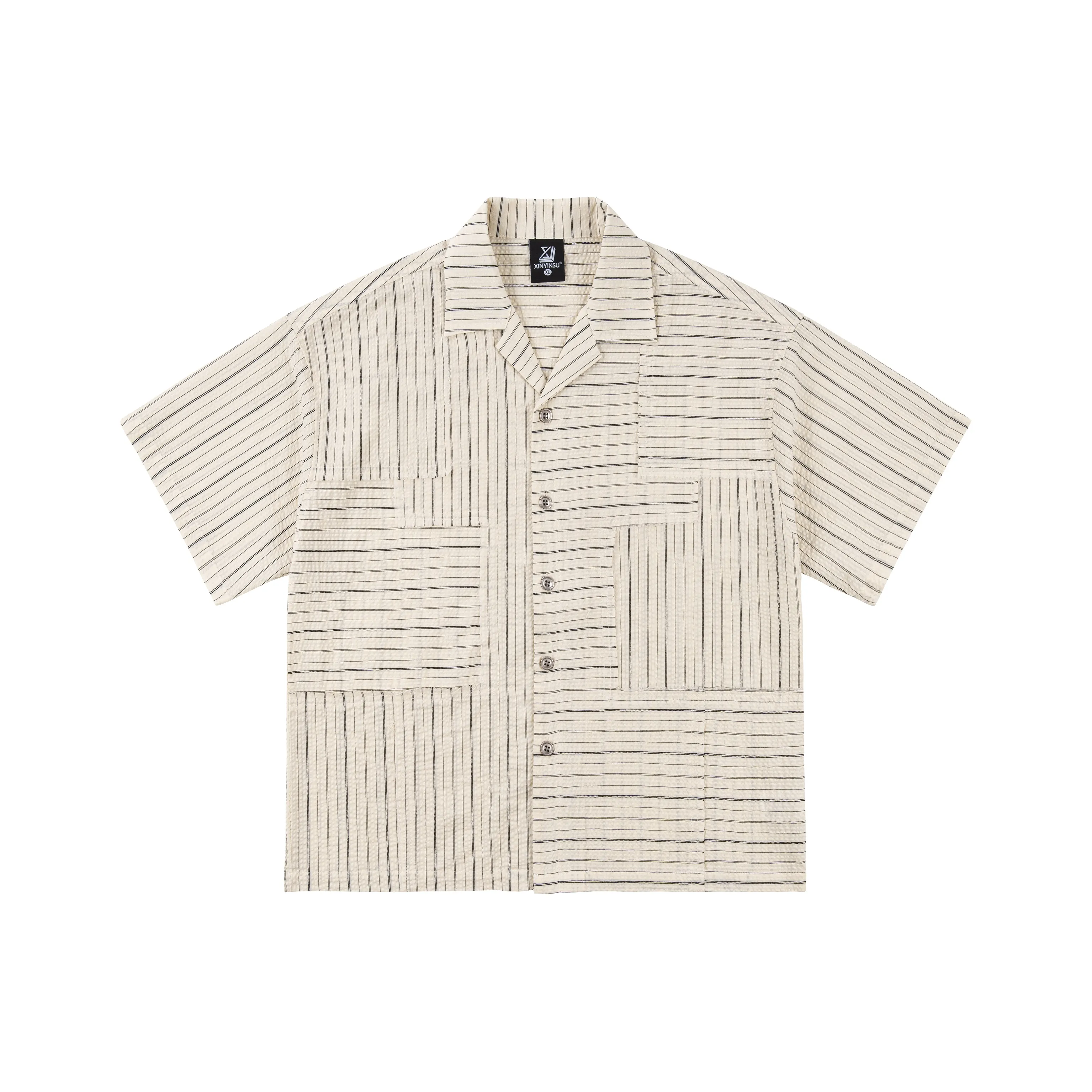 XINYINSU Белая унисекс рубашка