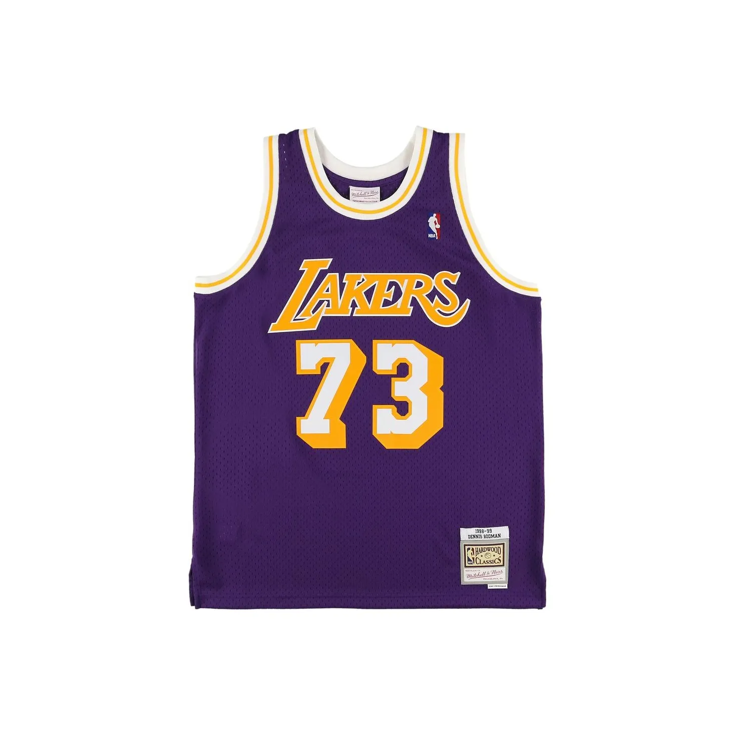 Mitchell & Ness Dennis Rodman Los Angeles Lakers Road 1998 99 Swingman Nba Jersey