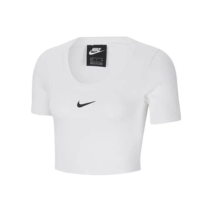 NIKE Sportswear Essentials series Белый Женские Короткие топы