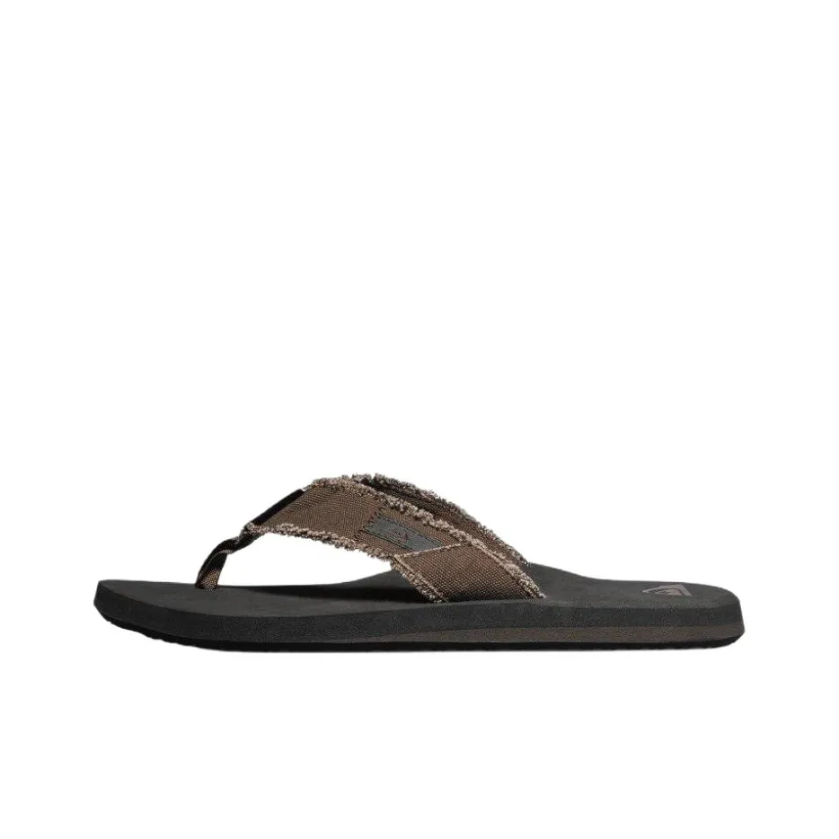 Quiksilver Abrasion Resistant Flip Flops Men's Brown
