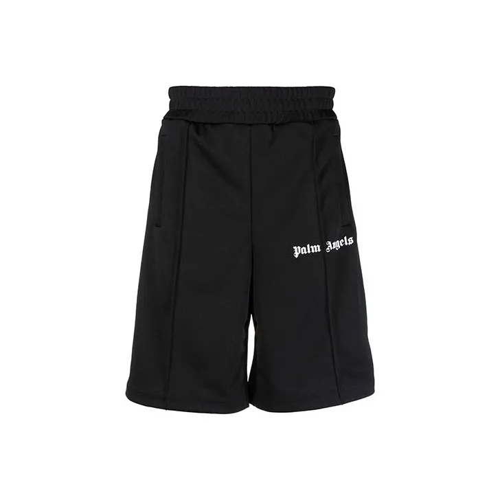 PALM ANGELS Logo Print Track Shorts