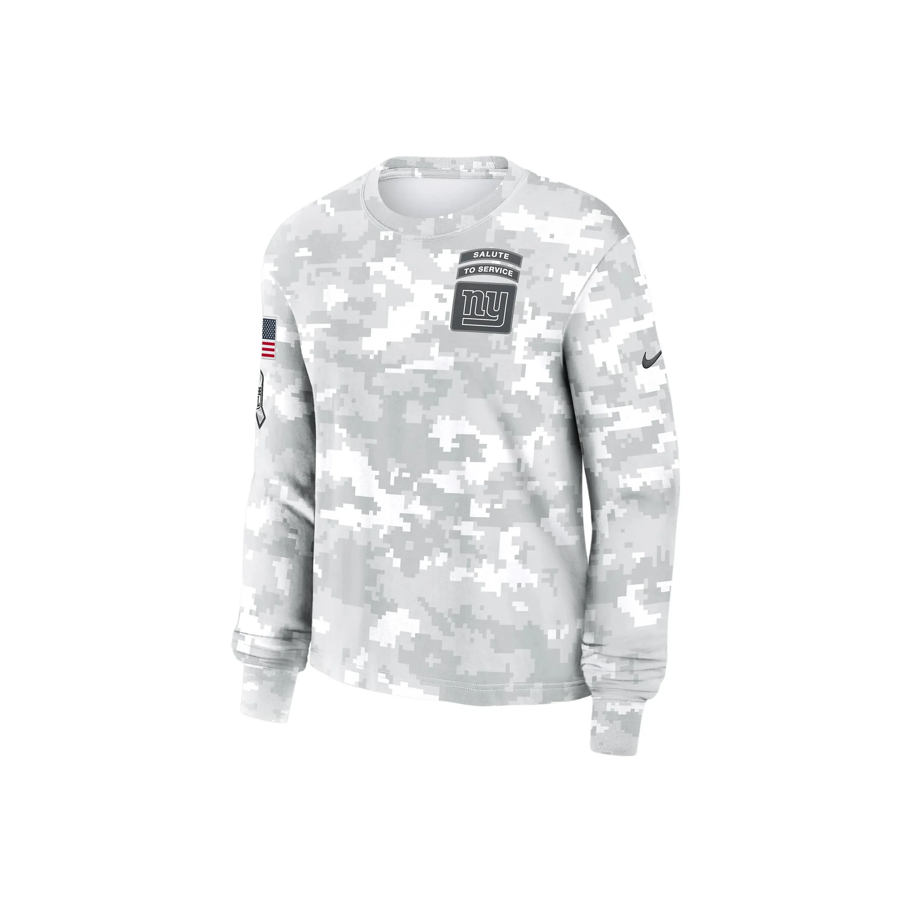 Nike New York Giants Salute To Service Edge Lockup Women's Nike Dri FIT Nfl Long Sleeve T Shirt