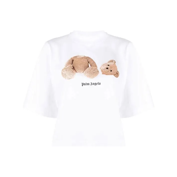PALM ANGELS Crop Tops Women's White
