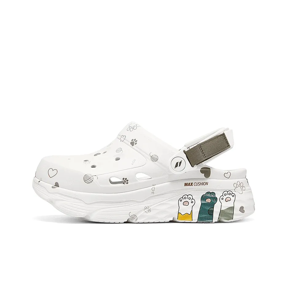 Skechers Max Cushioning Сабо Женские Белые