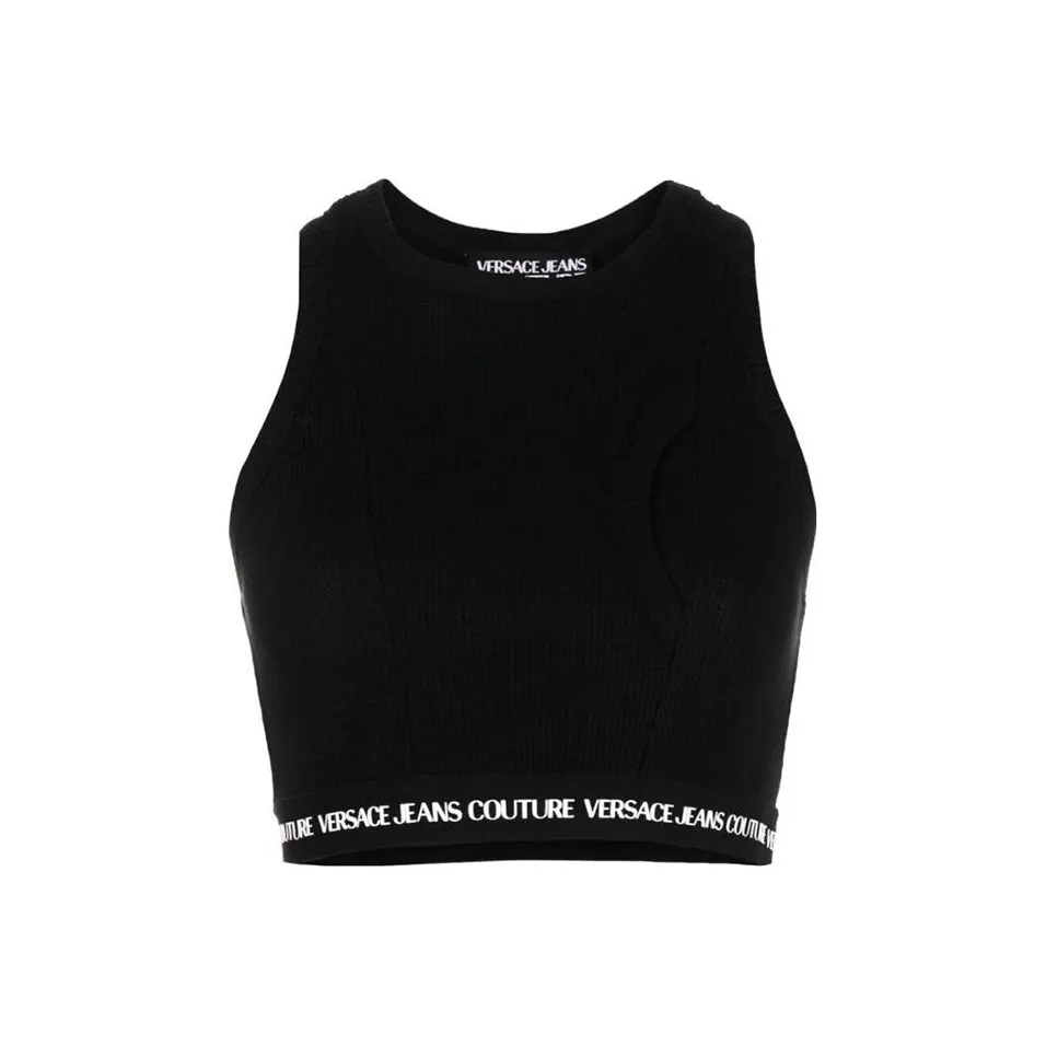 VERSACE JEANS COUTURE Tank Tops Women's Black
