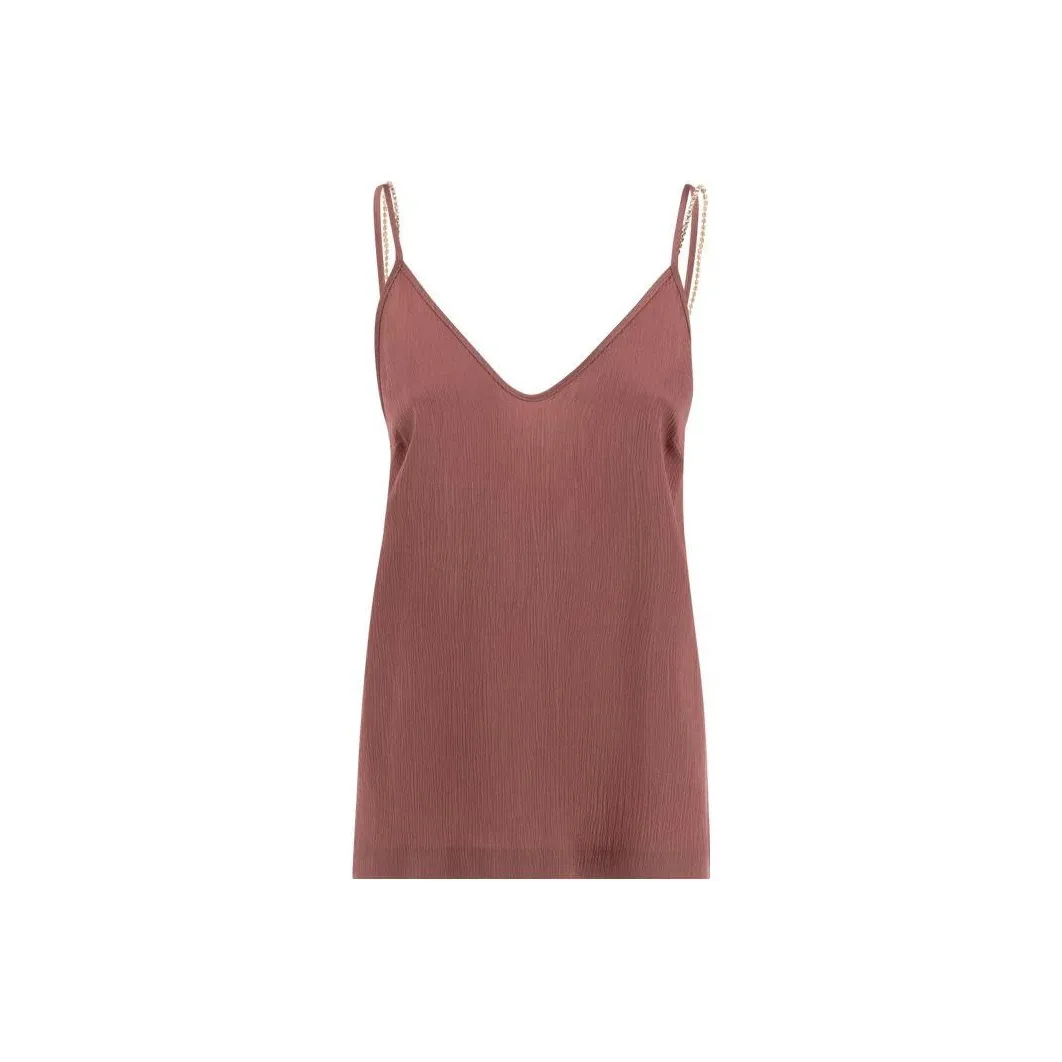 MaxMara Studio V Neck Spaghetti Strap Top