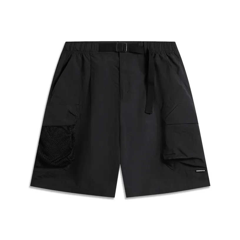 Шорты карго мужские черные