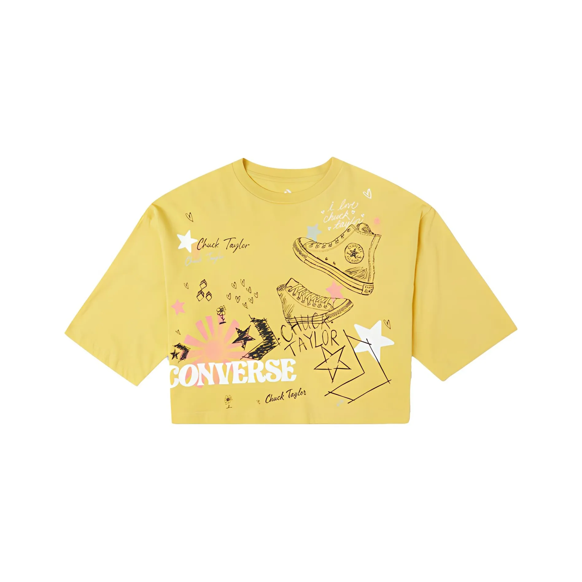 Конверс T Рубашка Женская Желтая