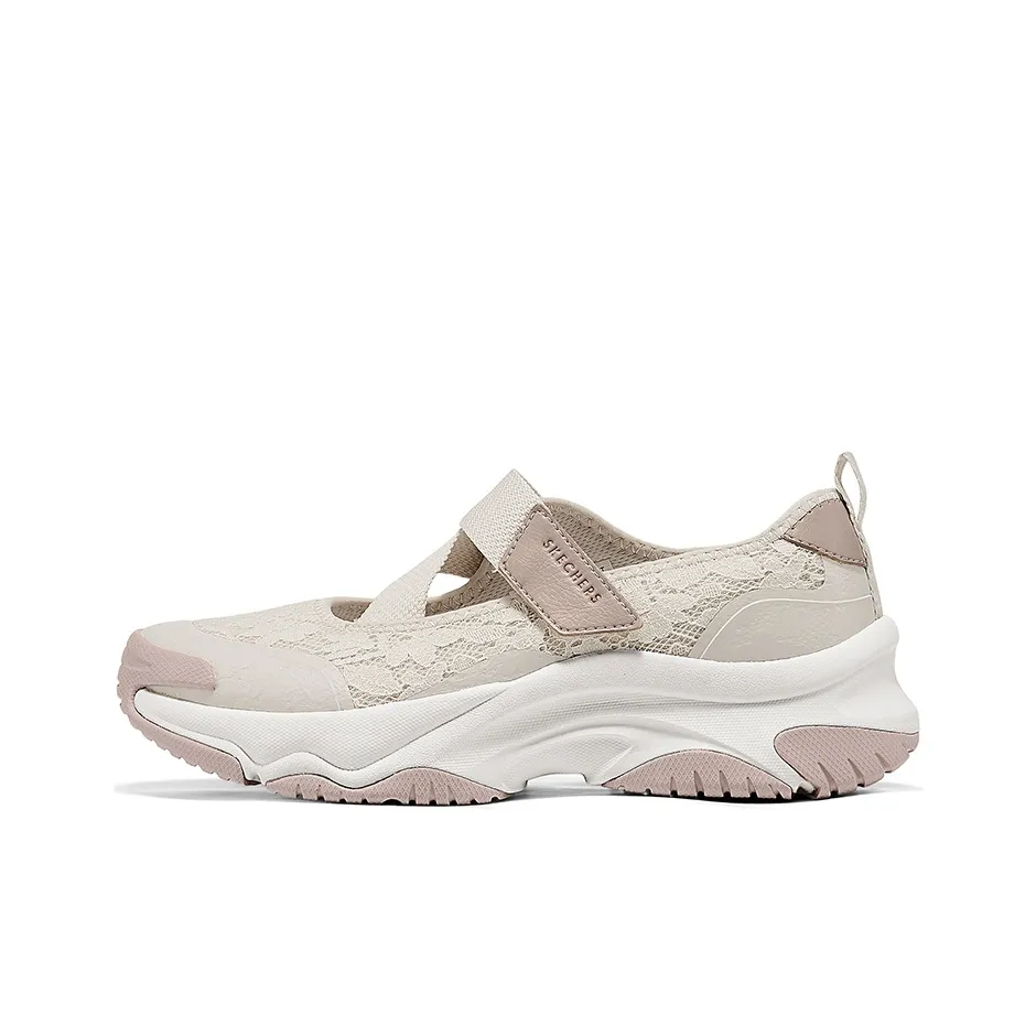 Skechers MOONHIKER Платформа Туфли Мэри Джейн Женские Бежевые