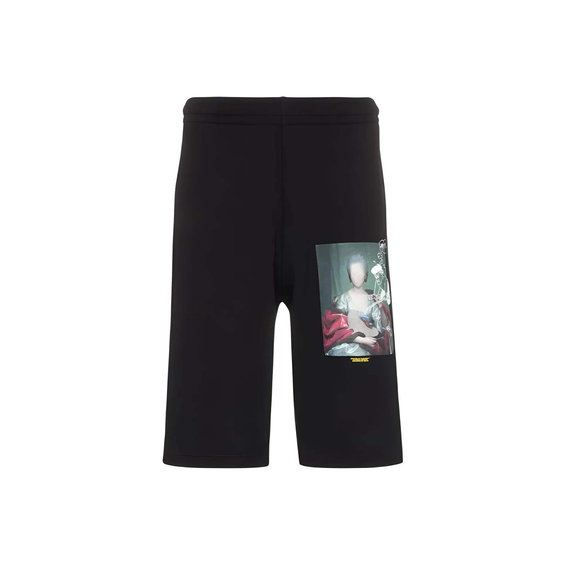 OFF Белые Повседневные Шорты Стандартный крой Мужские Черные