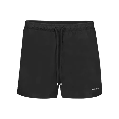 Flaneur Homme Черные Мужские Пляжные Шорты