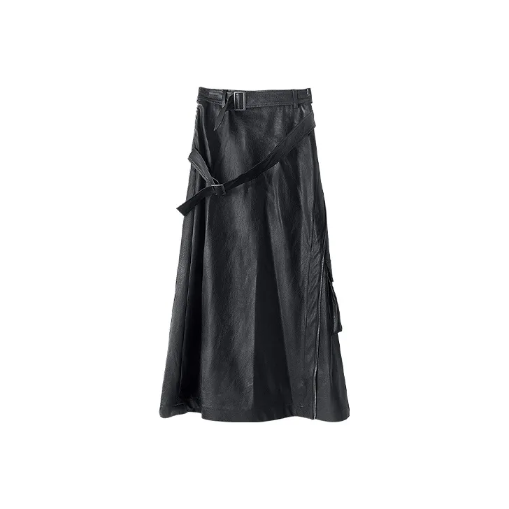 HUANXIANGZHE Юбка Унисекс Черный