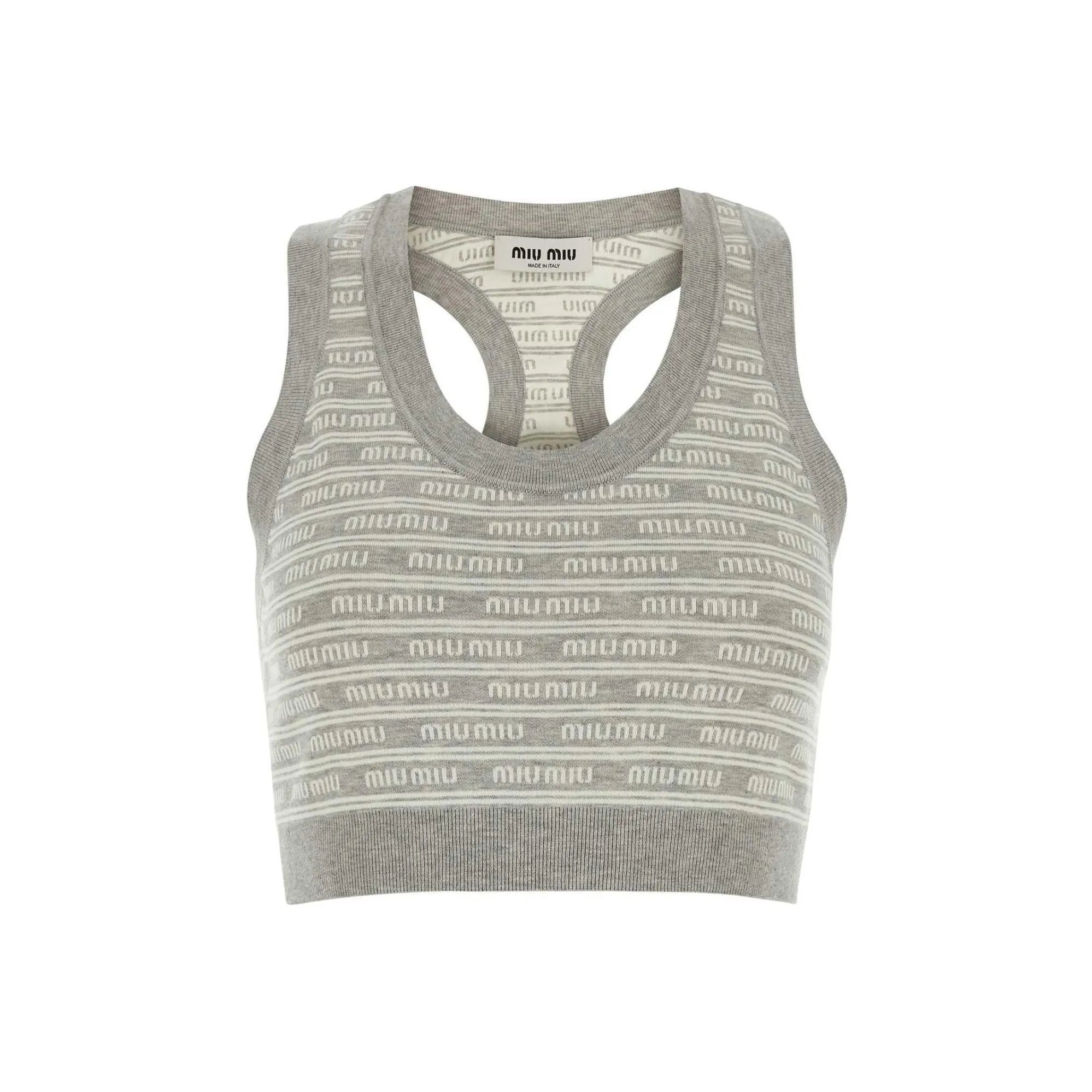 MIU MIU Серые Женские Майки