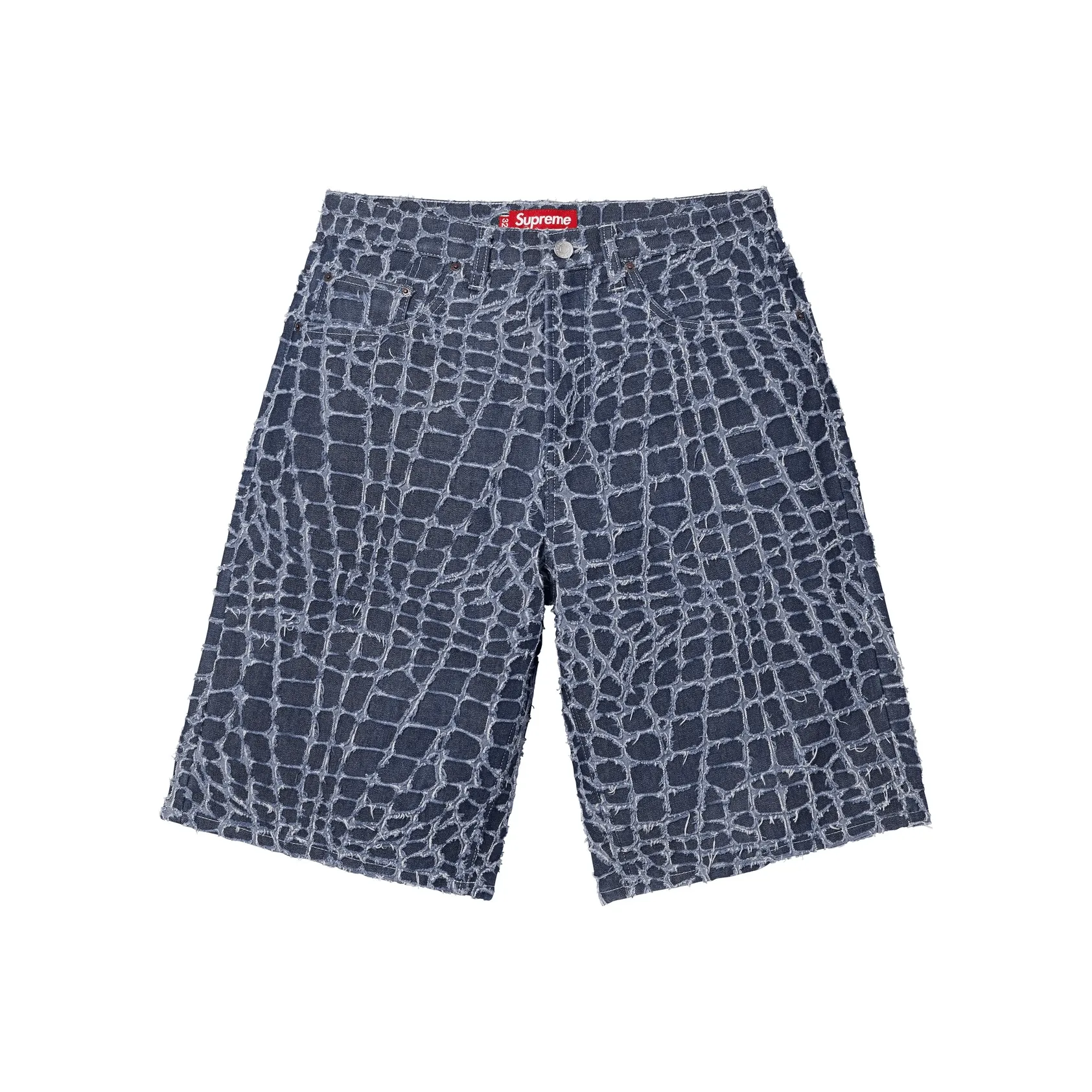 Supreme SS25 Унисекс Джинсовые Шорты