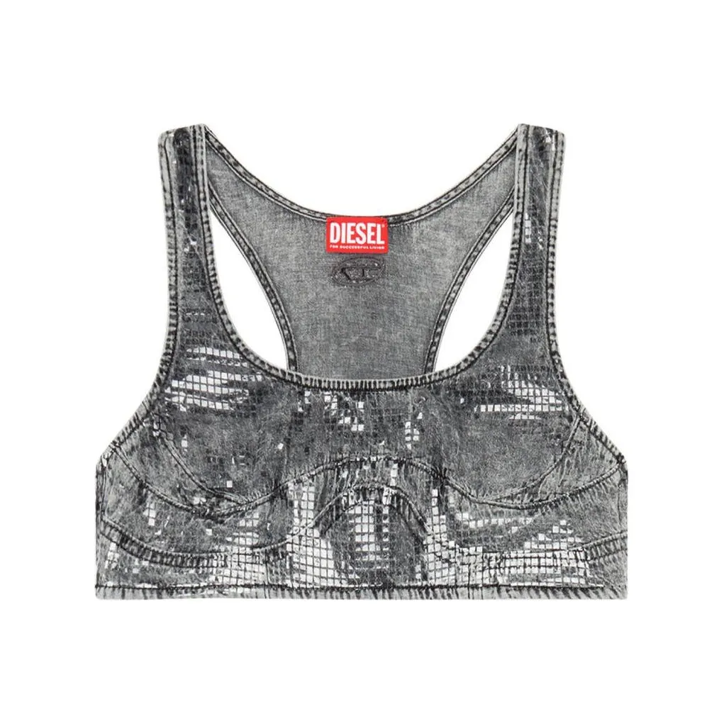 DIESEL Черные Женские Майки